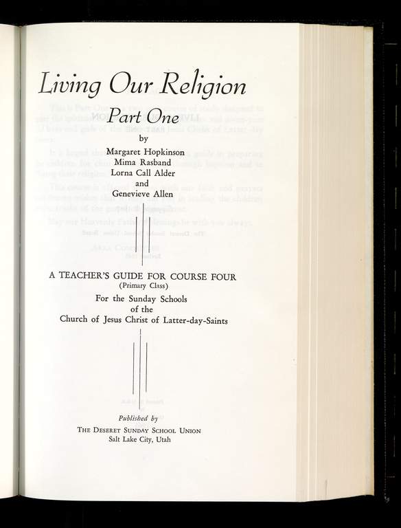 Living Our Religion, Part 1
