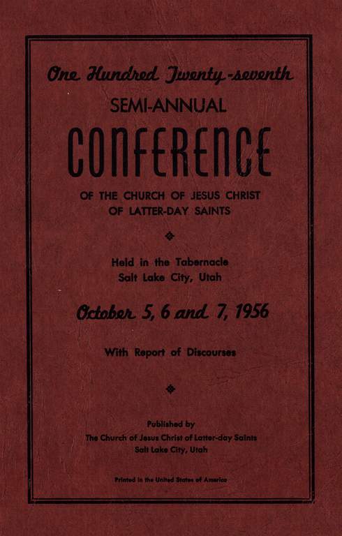 Music from October 1956 General Conference (1956)