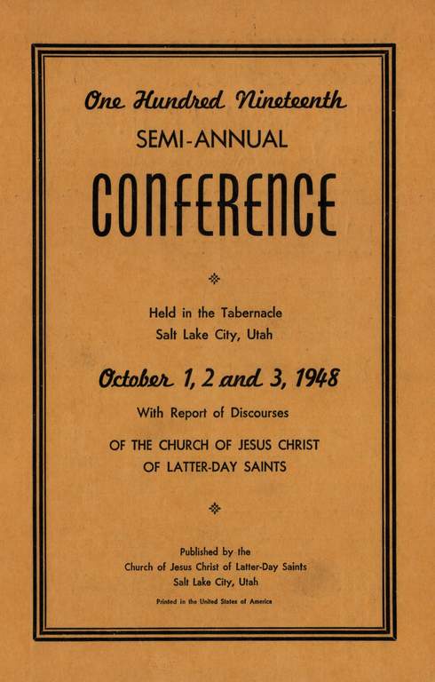 Music from October 1948 General Conference