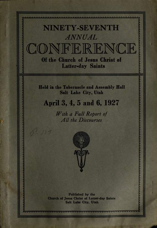 Music from April 1927 General Conference (1927)