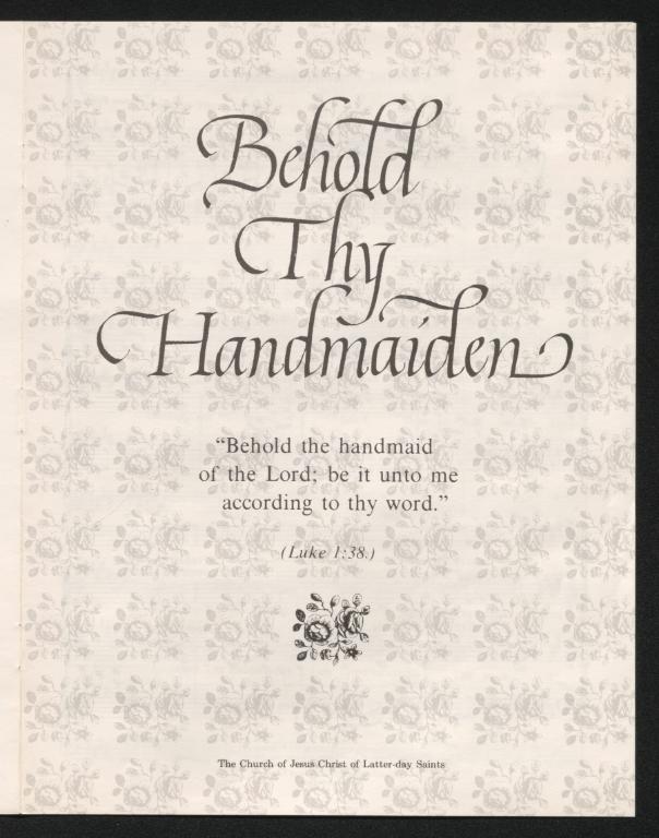 Behold Thy Handmaiden (1974)