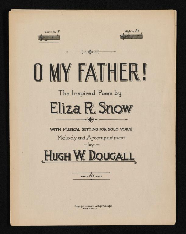 O my Father! (Dougall) (1925)