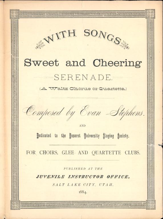 With Songs Sweet and Cheering (1884)