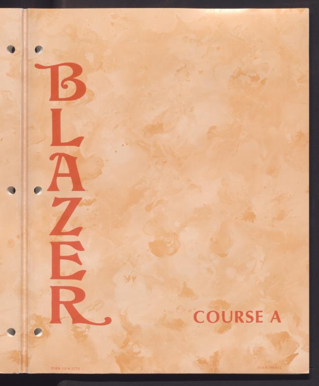 Blazer Course A (1970-a)