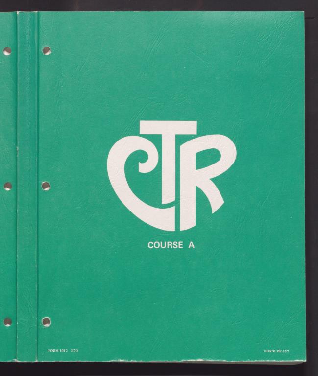 CTR Course A (1970)