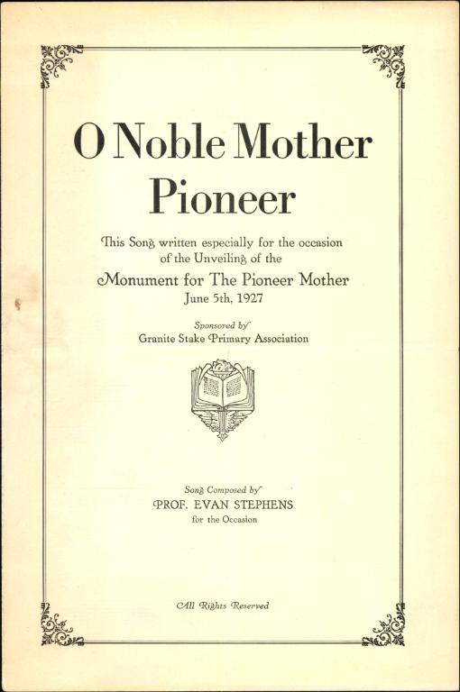 O Noble Mother Pioneer