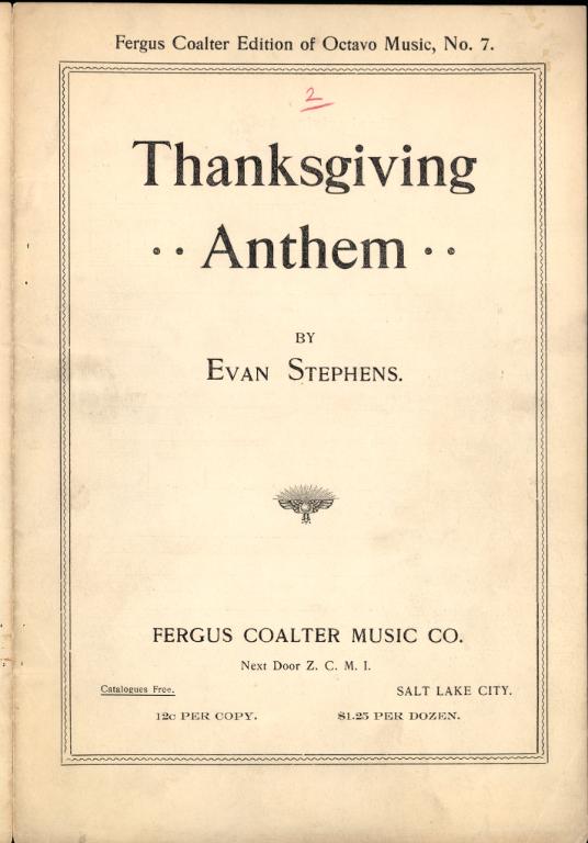 Thanksgiving Anthem (1910)