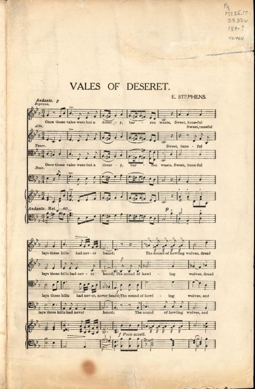 Vales of Deseret (1890)