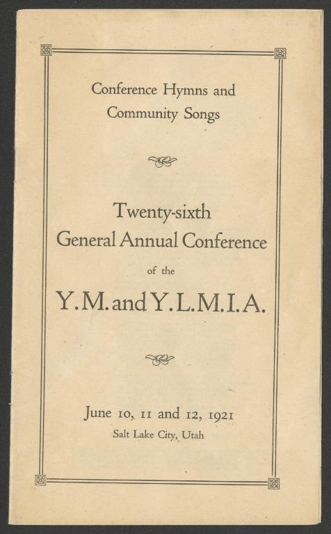 Conference Hymns and Community Songs (1921)