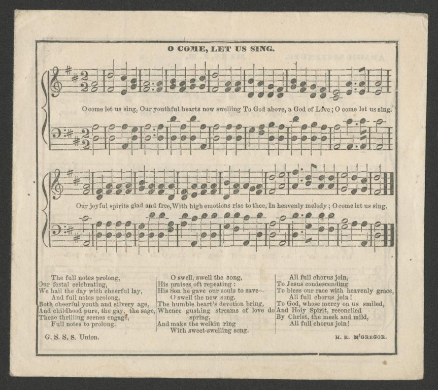 O Come Let Us Sing (1890)